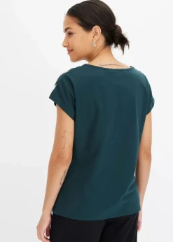 bonprix Shirts & Tops|Nachhaltigere Materialien^Shirt tiefgrün floral