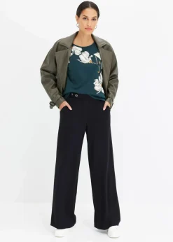 bonprix Shirts & Tops|Nachhaltigere Materialien^Shirt tiefgrün floral