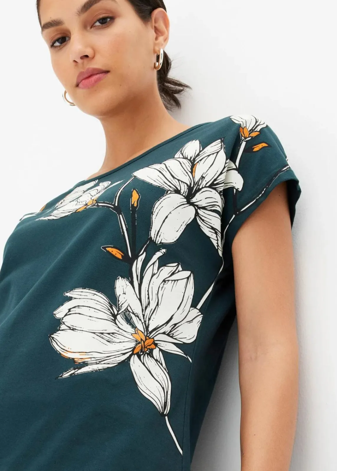 bonprix Shirts & Tops|Nachhaltigere Materialien^Shirt tiefgrün floral