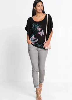 bonprix Shirts & Tops|Nachhaltigere Materialien^Shirt schwarz bedruckt