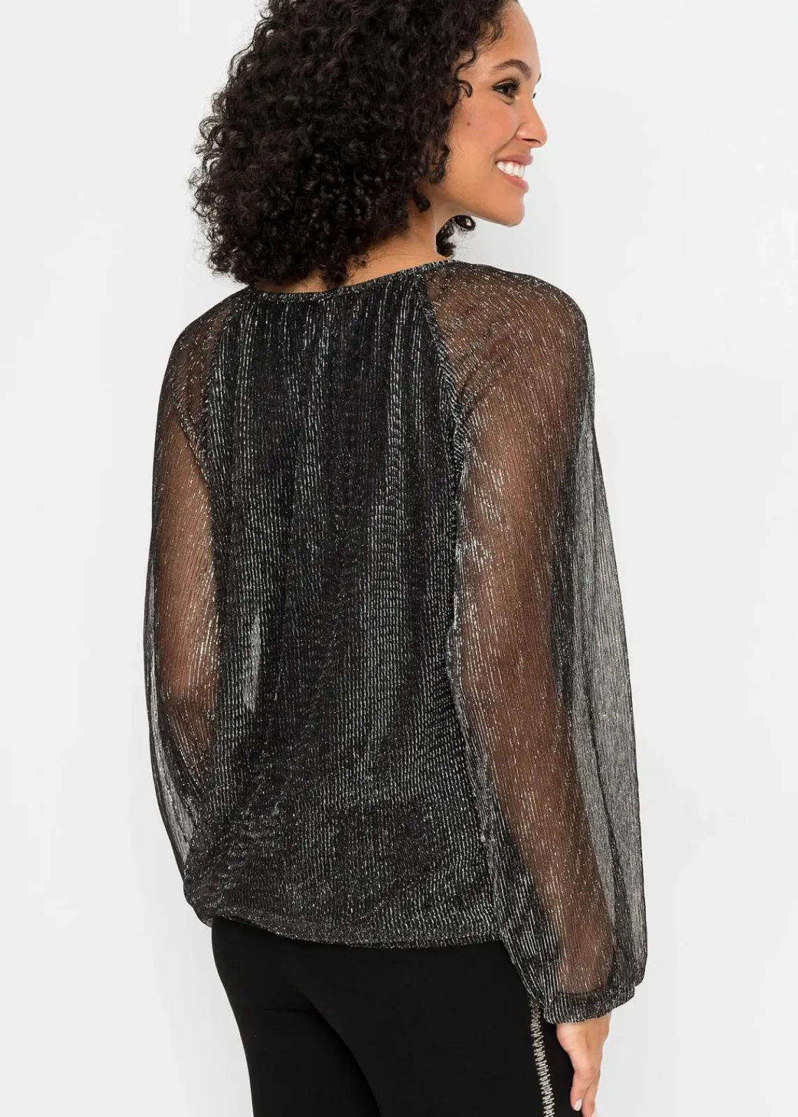 bonprix Shirts & Tops^Shirt schwarz/silber