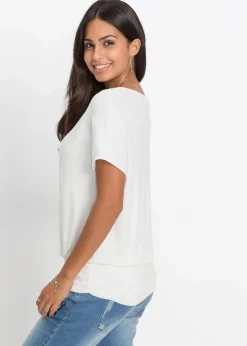 bonprix Nachhaltigere Materialien|Shirts & Tops^Shirt wollweiß