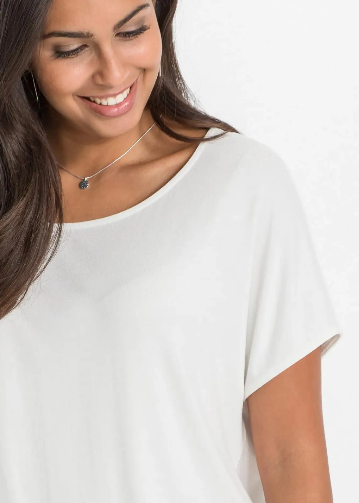 bonprix Nachhaltigere Materialien|Shirts & Tops^Shirt wollweiß