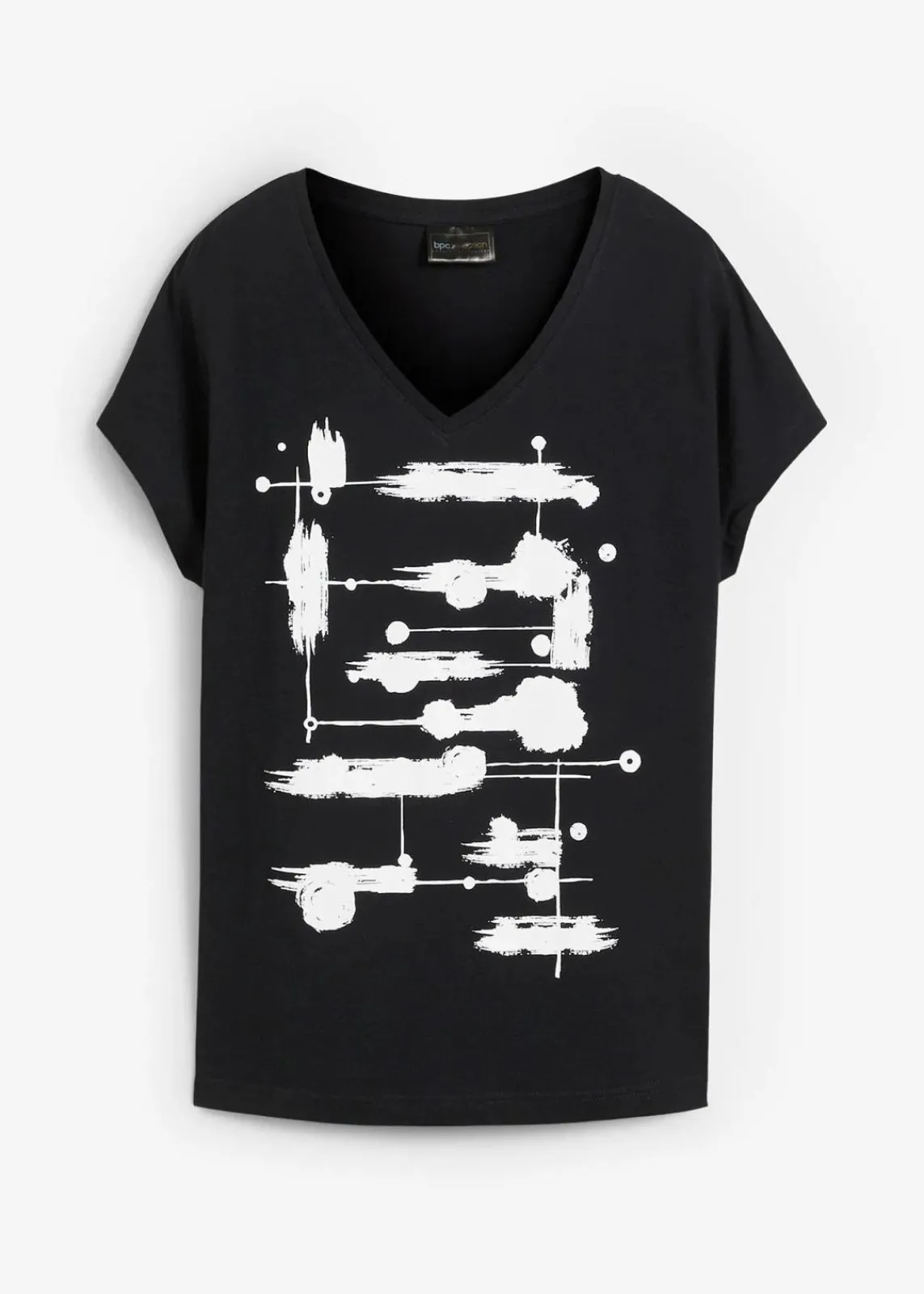 bonprix Shirts & Tops^Shirt schwarz/weiß bedruckt