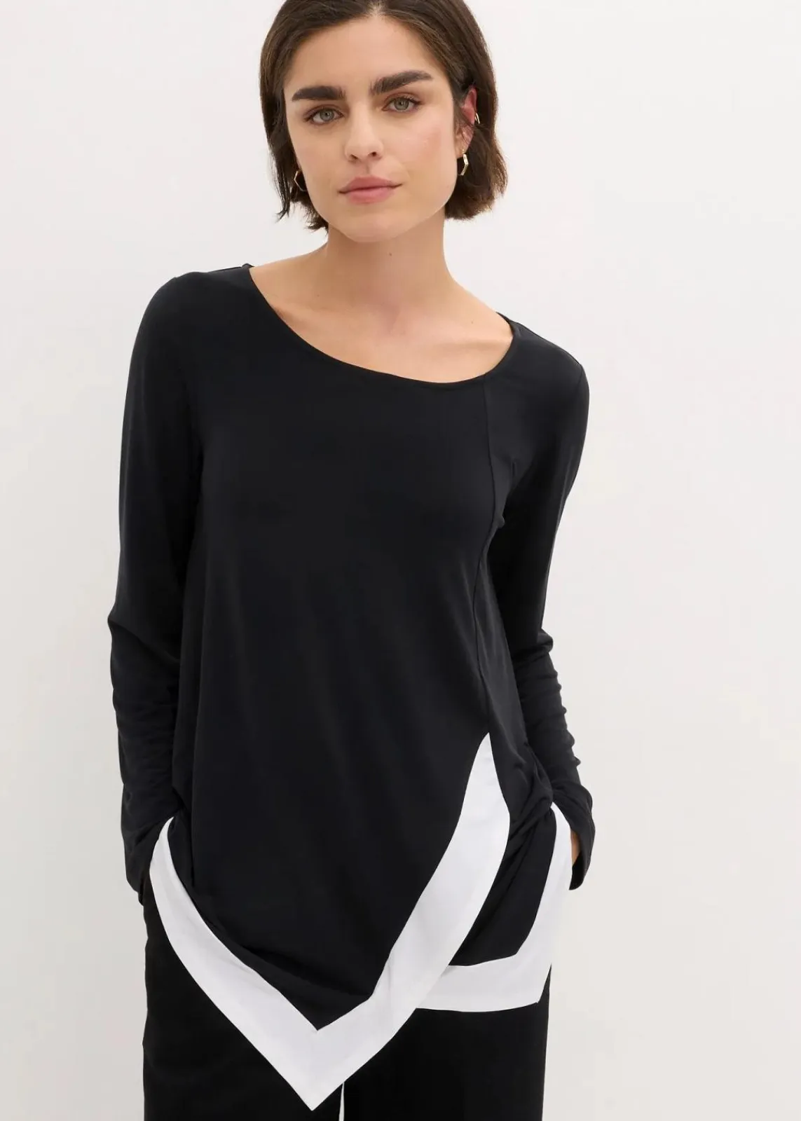bonprix Shirts & Tops^Shirt schwarz/weiß
