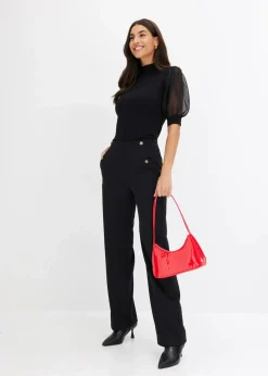 bonprix Shirts & Tops^Shirt aus Baumwolle schwarz