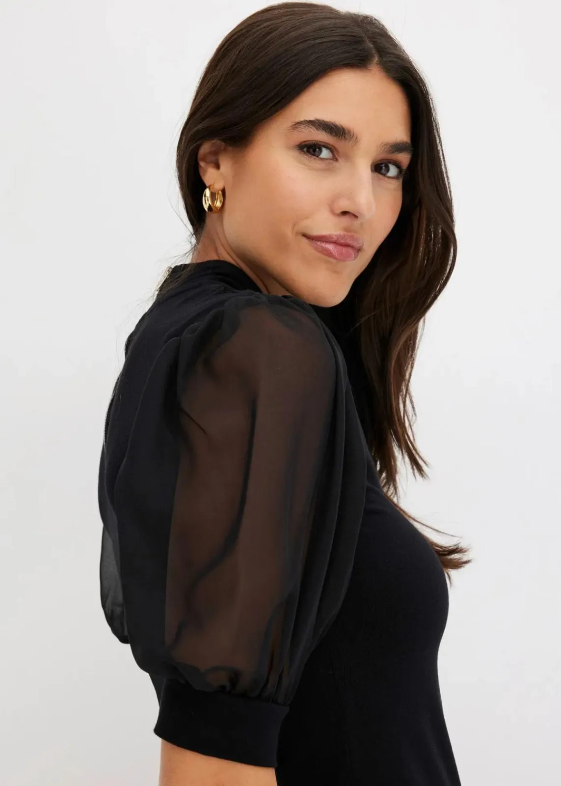bonprix Shirts & Tops^Shirt aus Baumwolle schwarz