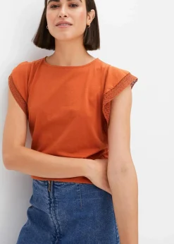bonprix Shirts & Tops^Shirt aus Baumwolle orangebraun