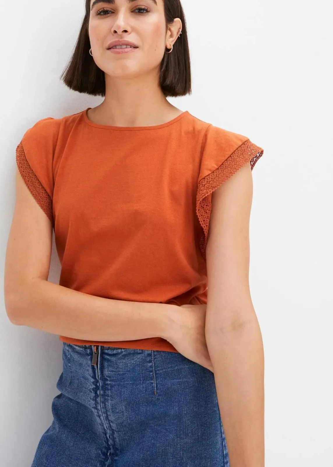 bonprix Shirts & Tops^Shirt aus Baumwolle orangebraun