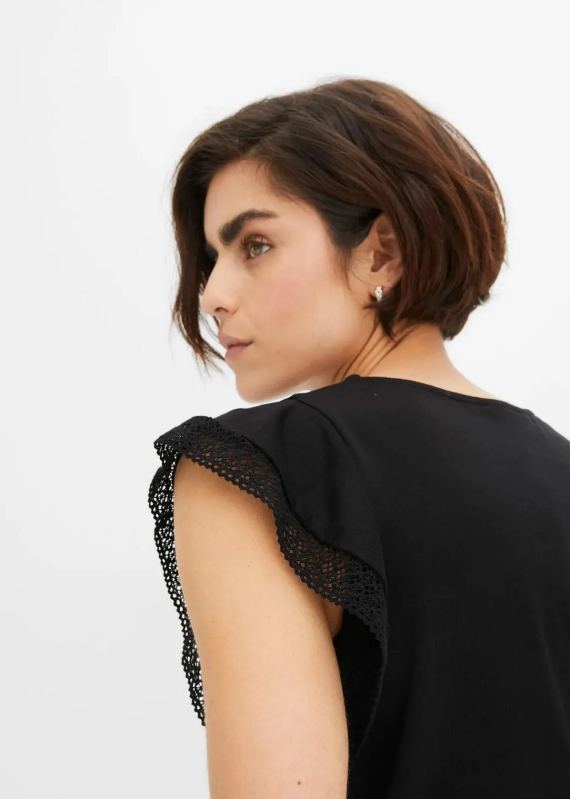 bonprix Shirts & Tops^Shirt aus Baumwolle schwarz
