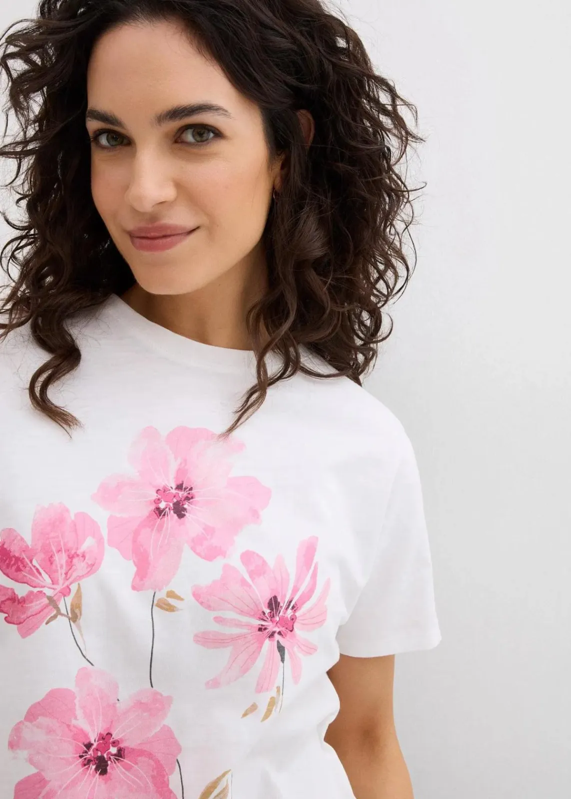 bonprix Shirts & Tops^Shirt aus Bio-Baumwolle weiß bedruckt