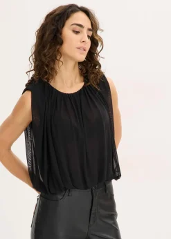 bonprix Shirts & Tops^Shirt aus feinem Mesh schwarz