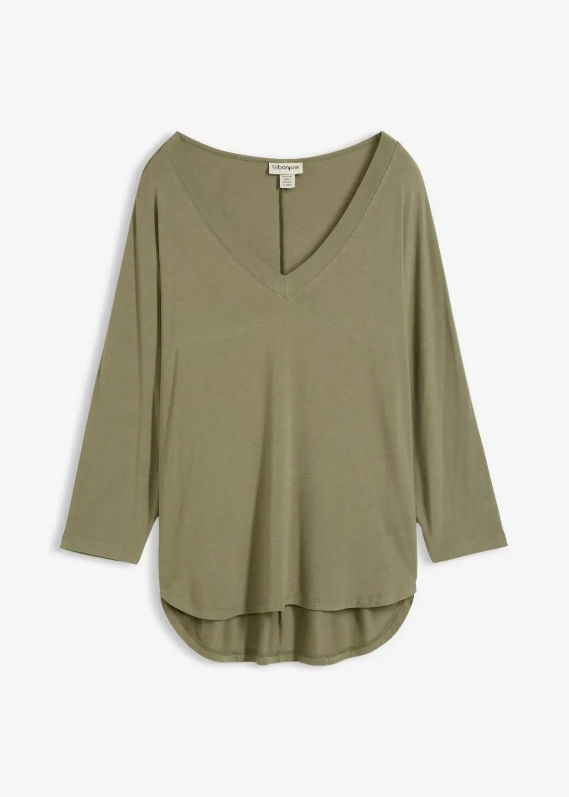 bonprix Shirts & Tops^Shirt aus fließendem Viskose-Mix oliv