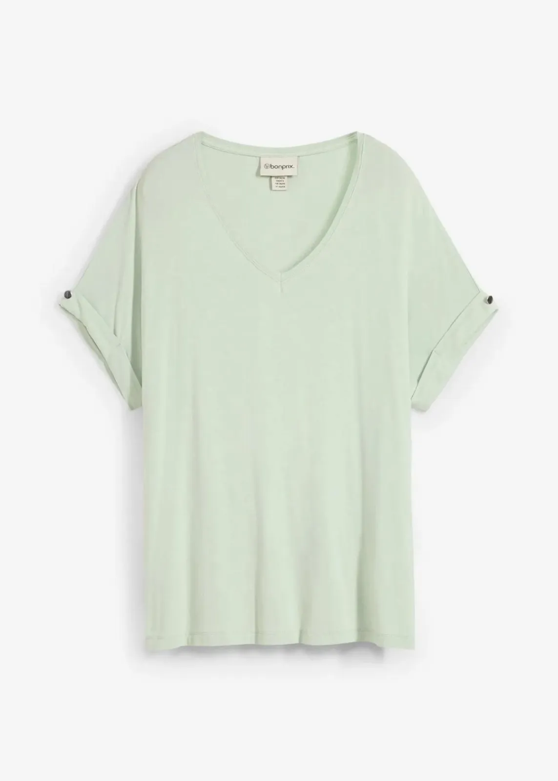 bonprix Nachhaltigere Materialien|Shirts & Tops^Shirt aus fließendem Viskose-Mix hellschilf