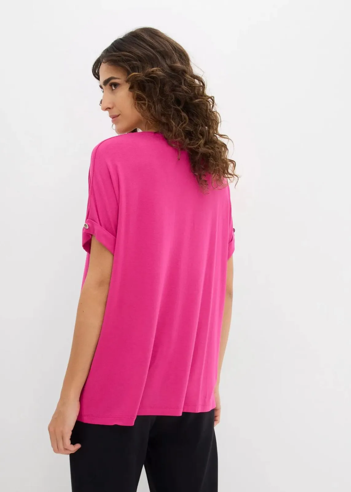 bonprix Nachhaltigere Materialien|Shirts & Tops^Shirt aus fließendem Viskose-Mix magnolienpink