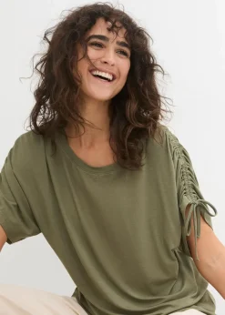 bonprix Shirts & Tops^Shirt aus fließender Viskose oliv