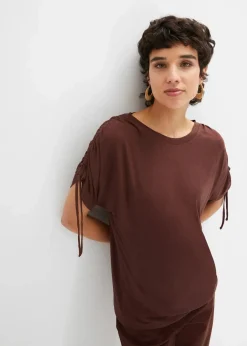 bonprix Shirts & Tops^Shirt aus fließender Viskose terrabraun