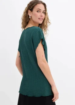 bonprix Shirts & Tops^Shirt aus leichtem Crêpe mattgrün