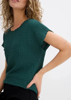 bonprix Shirts & Tops^Shirt aus leichtem Crêpe mattgrün