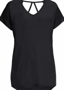 bonprix Nachhaltigere Materialien|Shirts & Tops^Shirt aus nachhaltiger Visksose schwarz