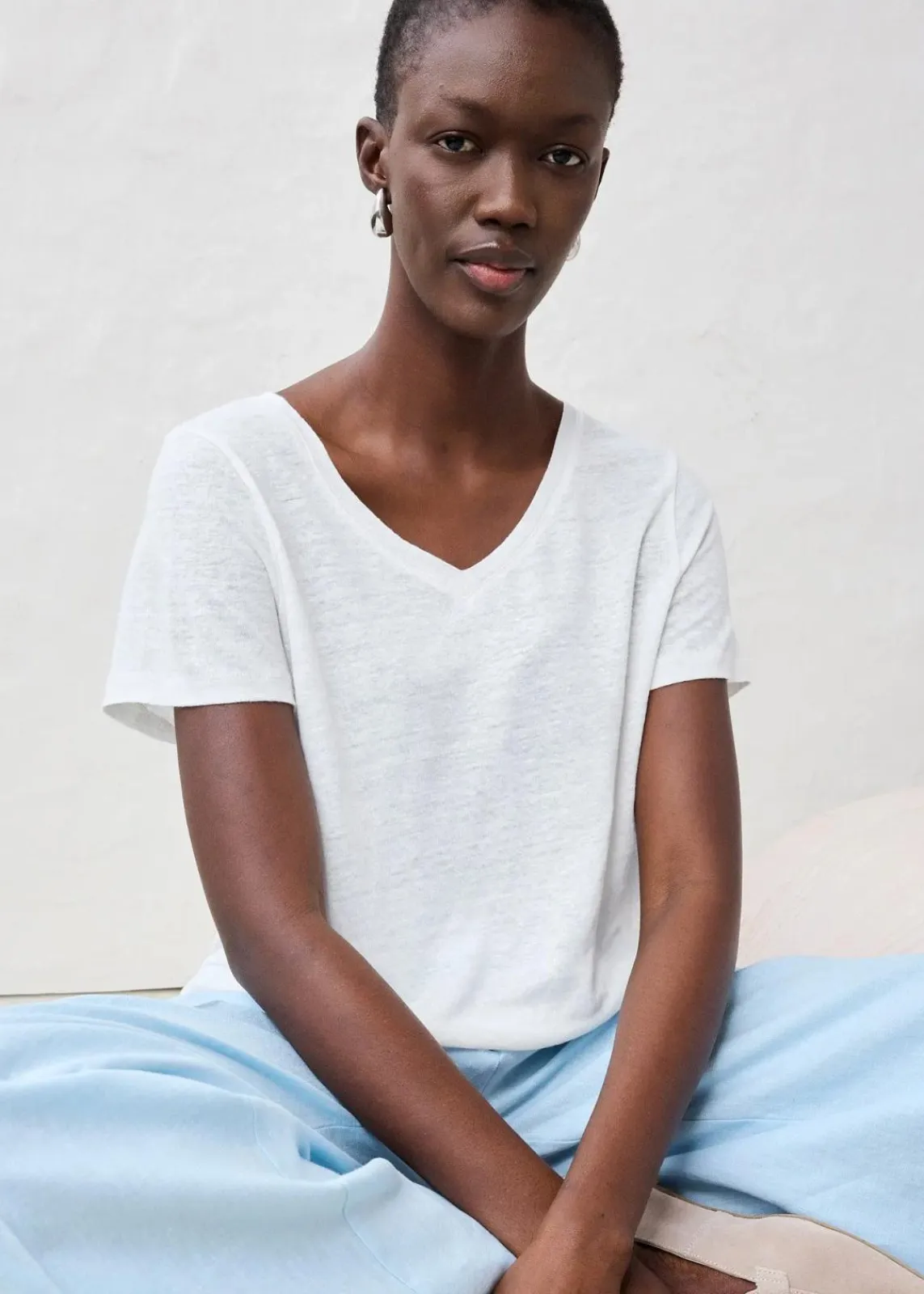 bonprix Shirts & Tops|Premium^Shirt aus reinem Leinen weiß