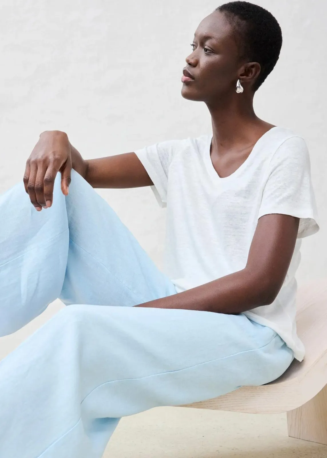 bonprix Shirts & Tops|Premium^Shirt aus reinem Leinen weiß