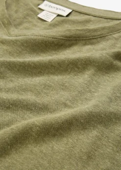 bonprix Premium|Shirts & Tops^Shirt aus reinem Leinen oliv