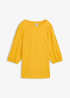 bonprix Nachhaltigere Materialien|Shirts & Tops^Shirt aus reiner Baumwolle safrangelb