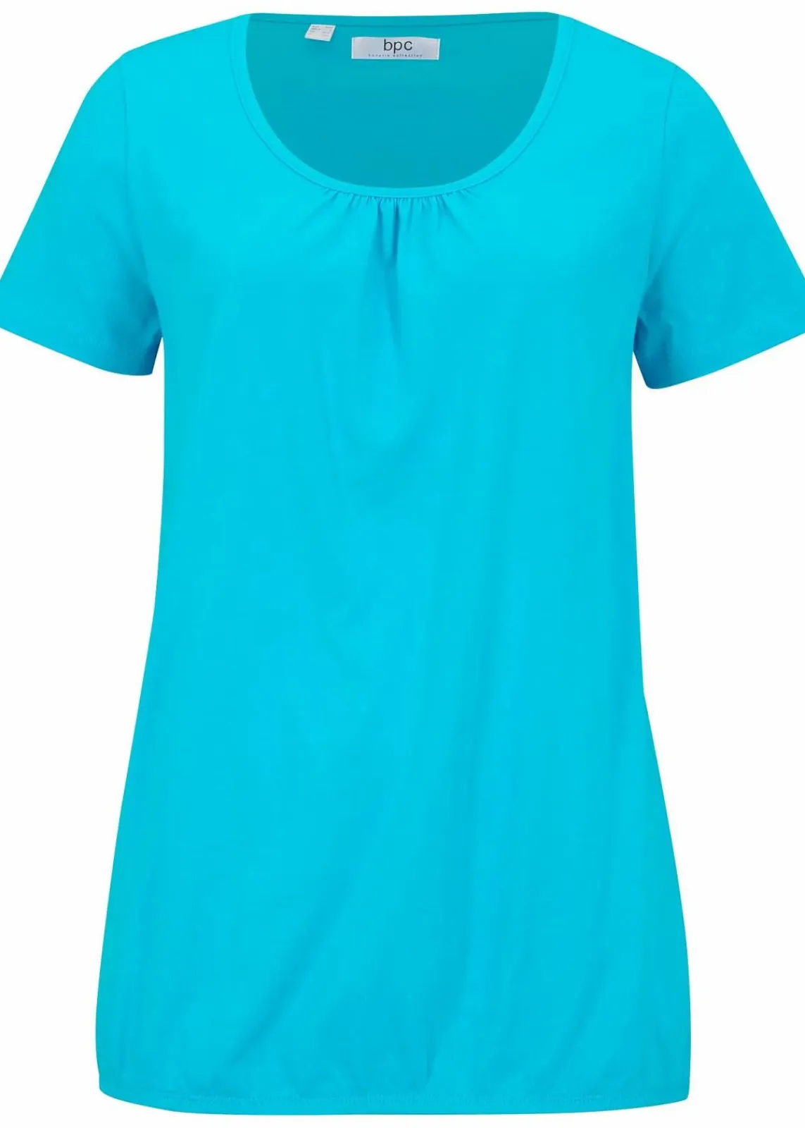 bonprix Shirts & Tops^Shirt aus reiner Baumwolle, Kurzarm karibikblau