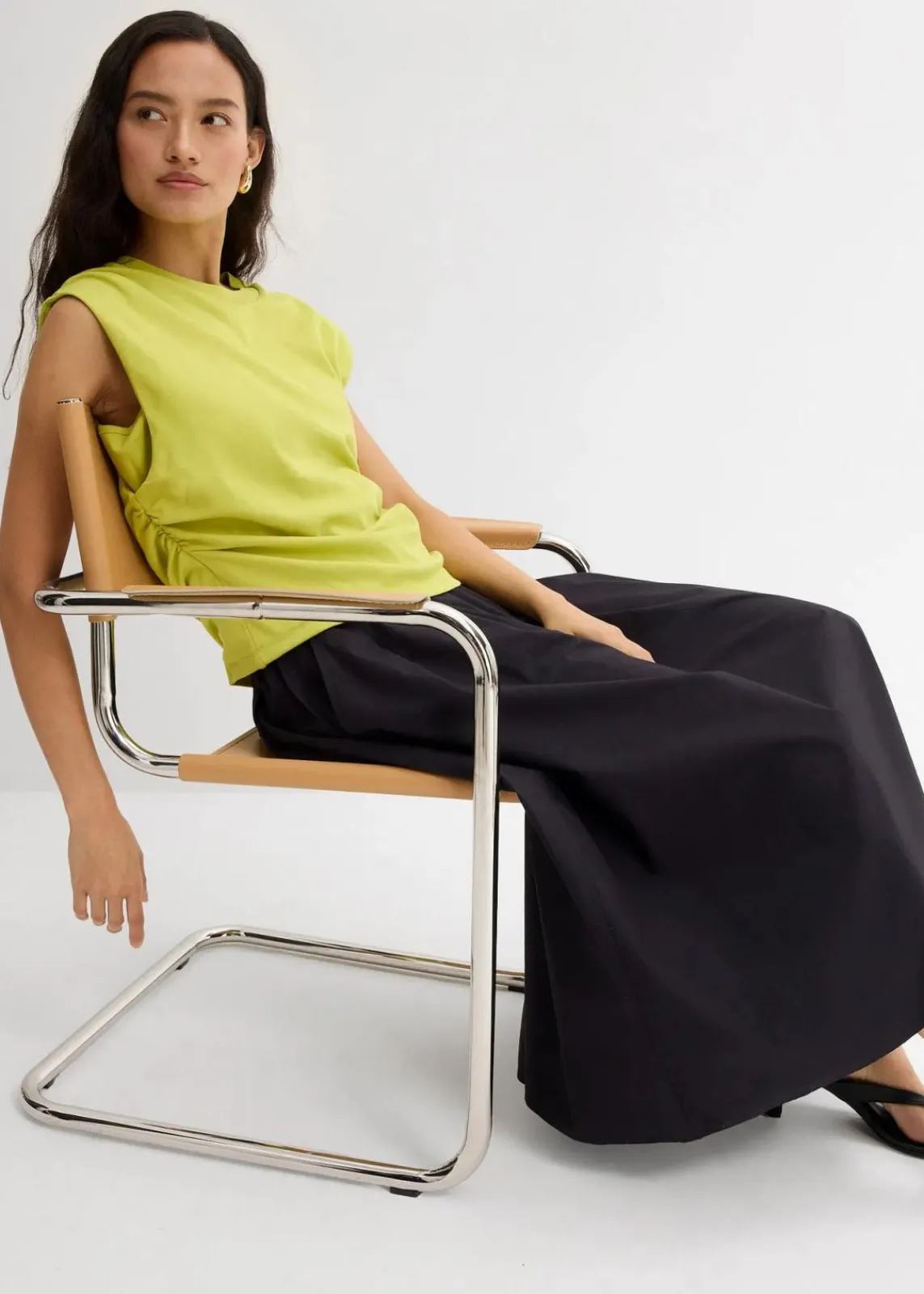 bonprix Shirts & Tops^Shirt aus reiner Baumwolle pistazie