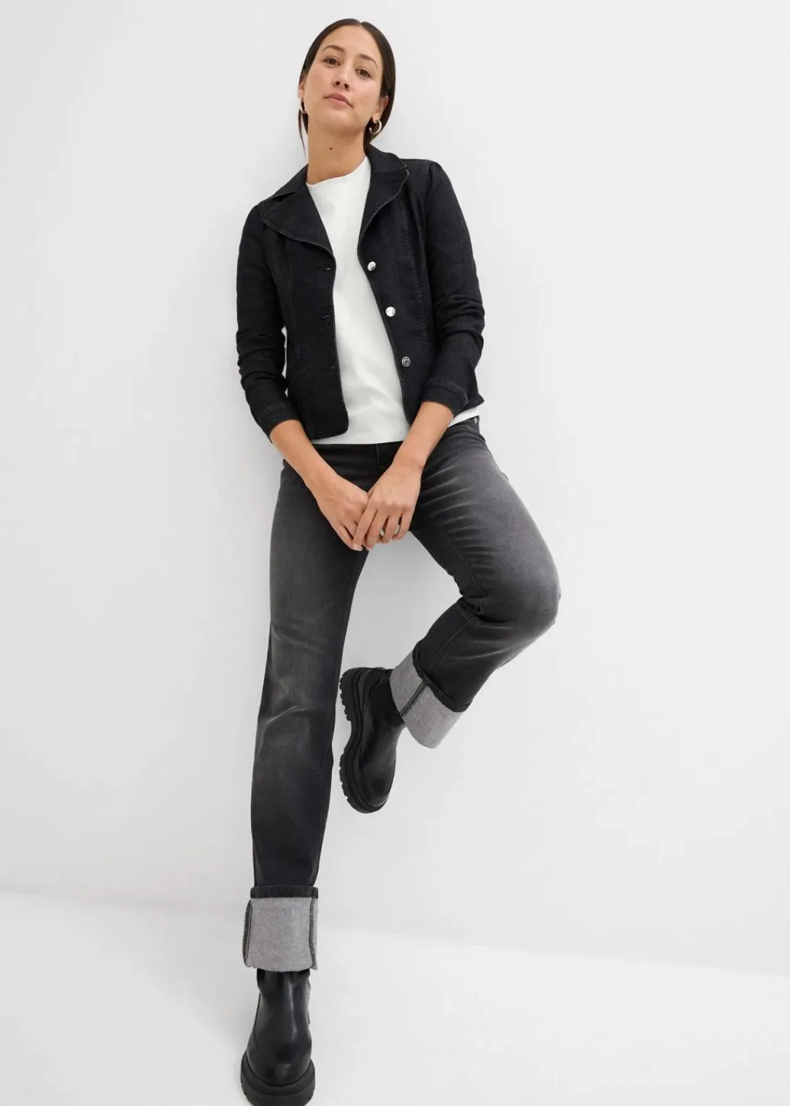 bonprix Shirts & Tops|Nachhaltigere Materialien^Shirt aus reiner Bio-Baumwolle wollweiß
