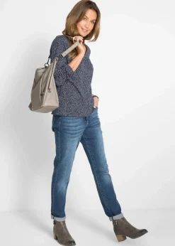 bonprix Shirts & Tops^Shirt aus reiner Bio-Baumwolle dunkelblau bedruckt