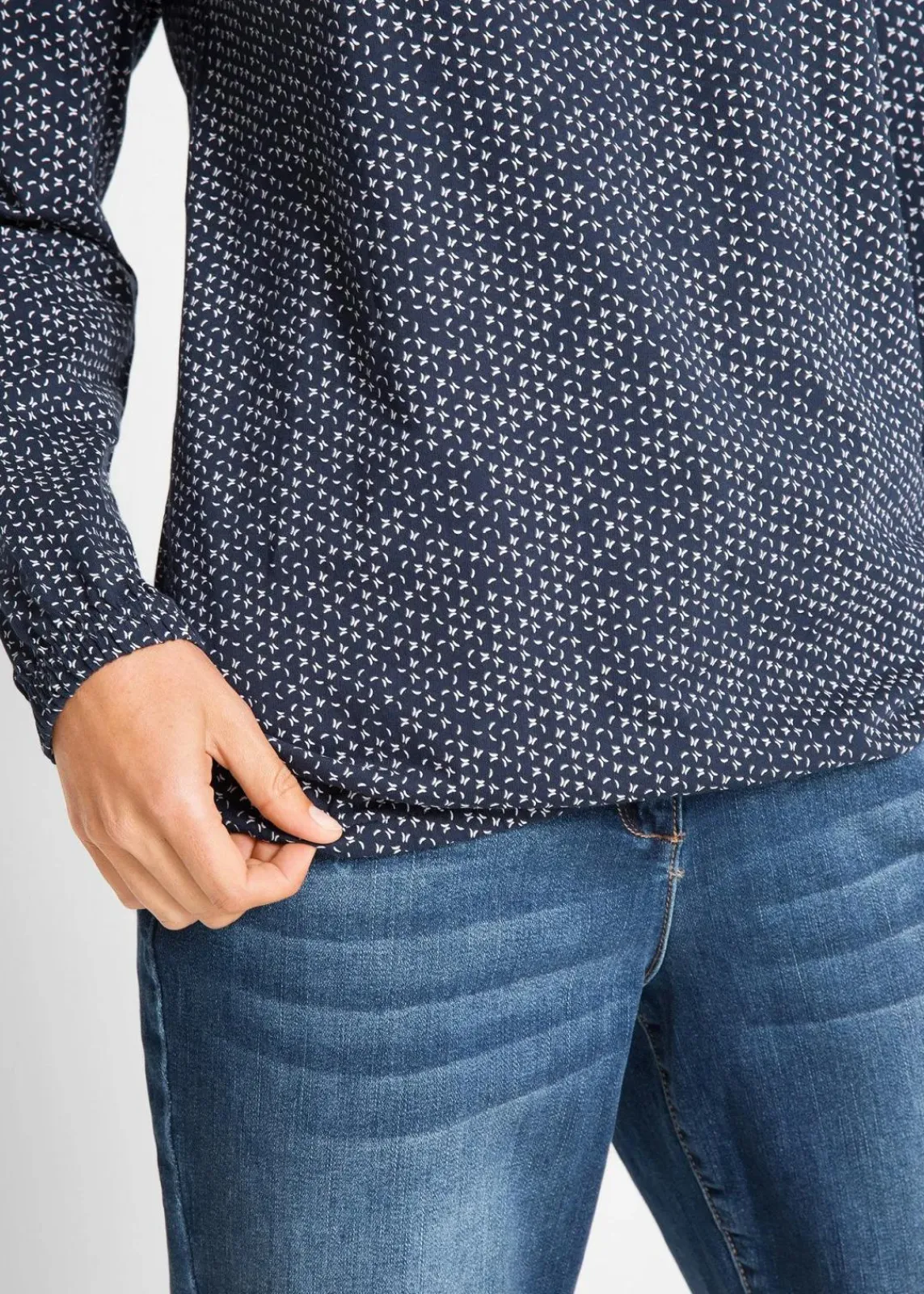bonprix Shirts & Tops^Shirt aus reiner Bio-Baumwolle dunkelblau bedruckt