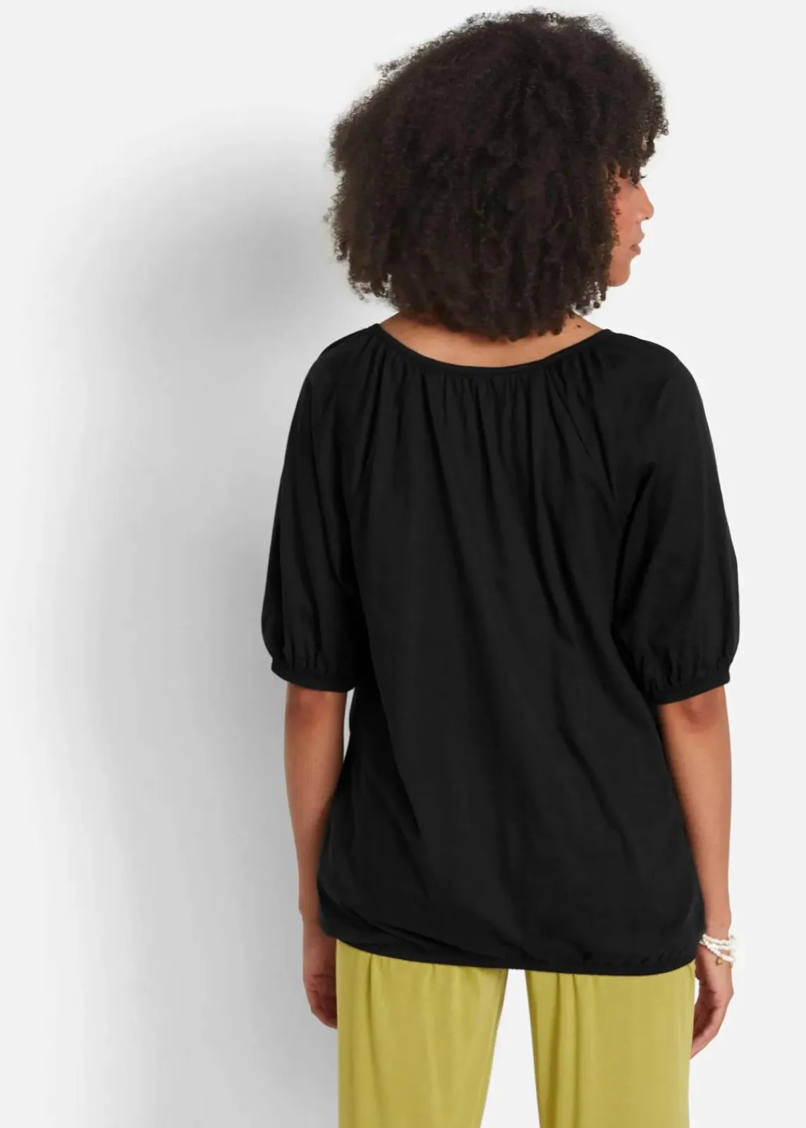 bonprix Shirts & Tops|Nachhaltigere Materialien^Shirt aus reiner Bio-Baumwolle schwarz