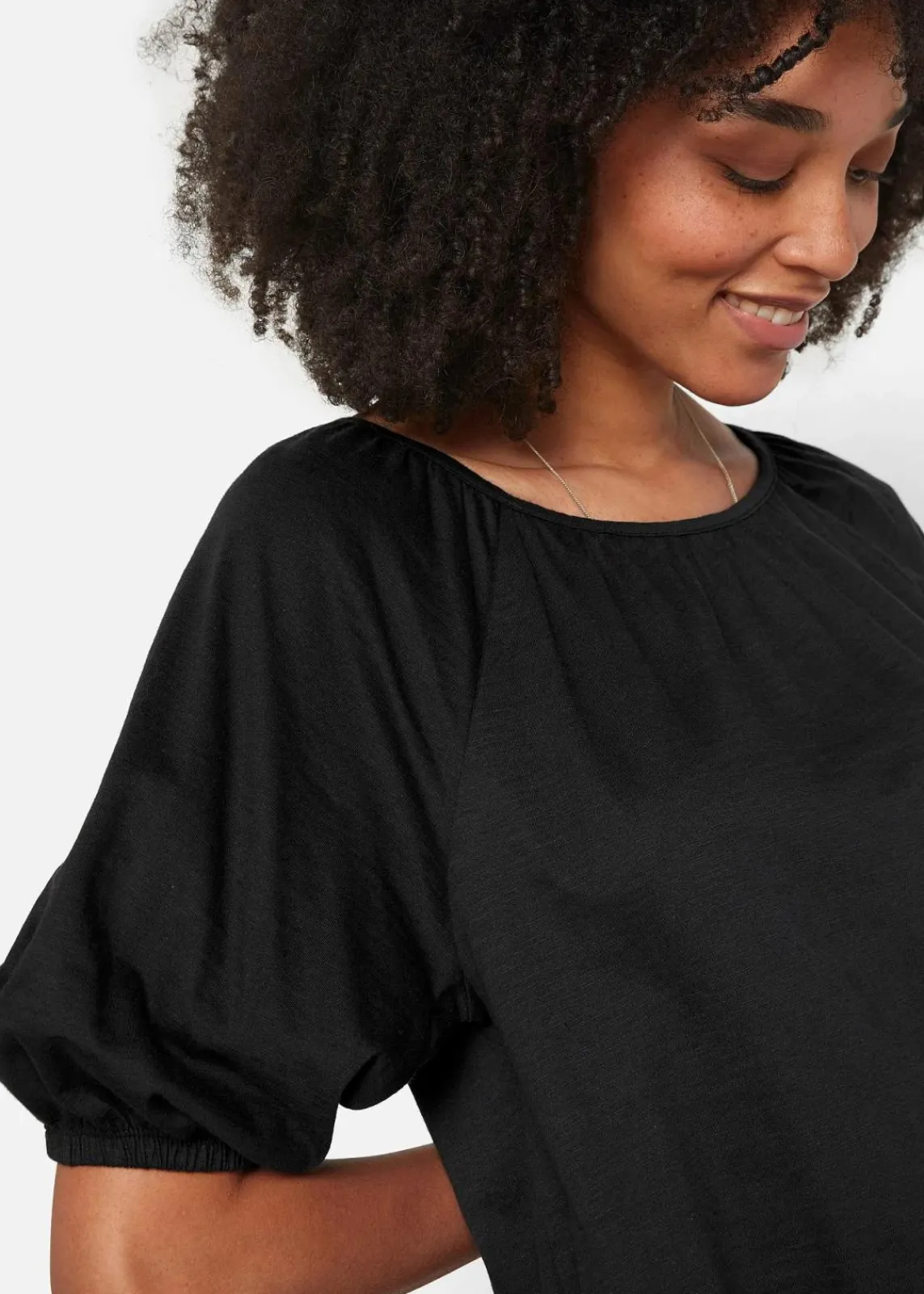bonprix Shirts & Tops|Nachhaltigere Materialien^Shirt aus reiner Bio-Baumwolle schwarz