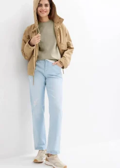 bonprix Shirts & Tops|Nachhaltigere Materialien^Shirt aus reiner Bio-Baumwolle rauchkhaki