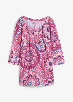 bonprix Nachhaltigere Materialien|Shirts & Tops^Shirt aus reiner Bio-Baumwolle pinklady geblümt