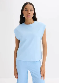 bonprix Shirts & Tops|Nachhaltigere Materialien^Shirt aus reiner Bio-Baumwolle hellblau