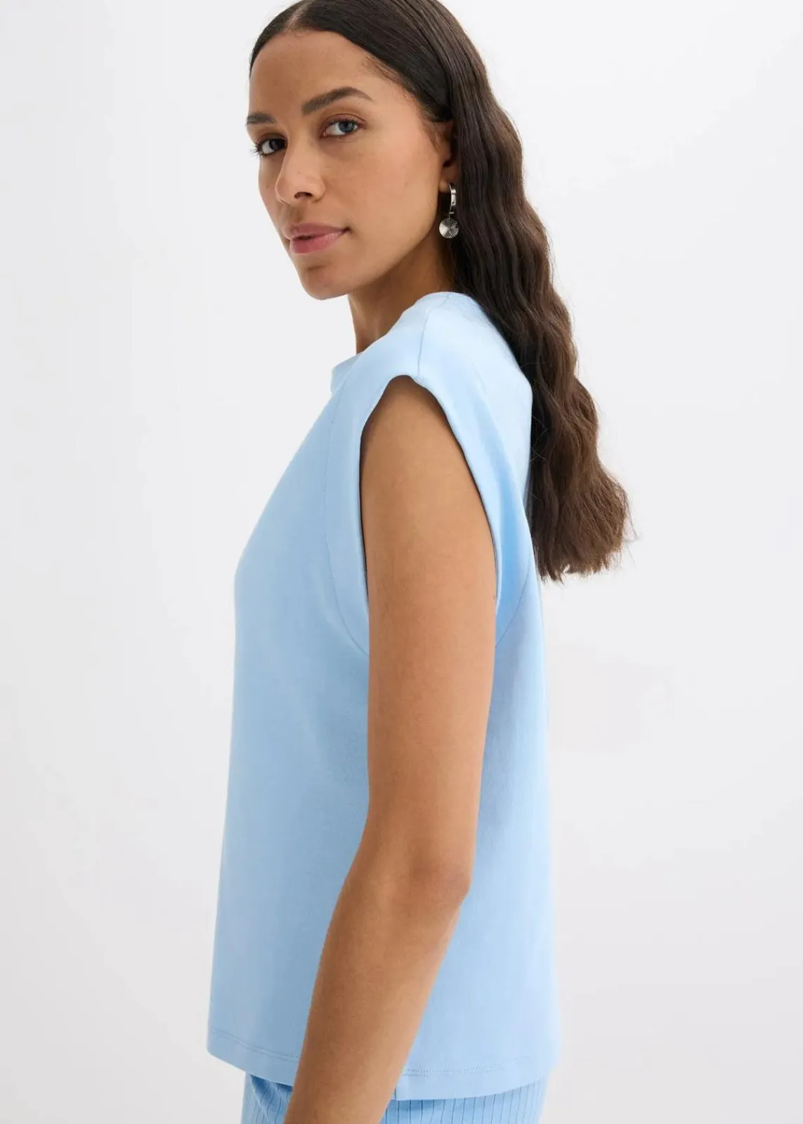 bonprix Shirts & Tops|Nachhaltigere Materialien^Shirt aus reiner Bio-Baumwolle hellblau