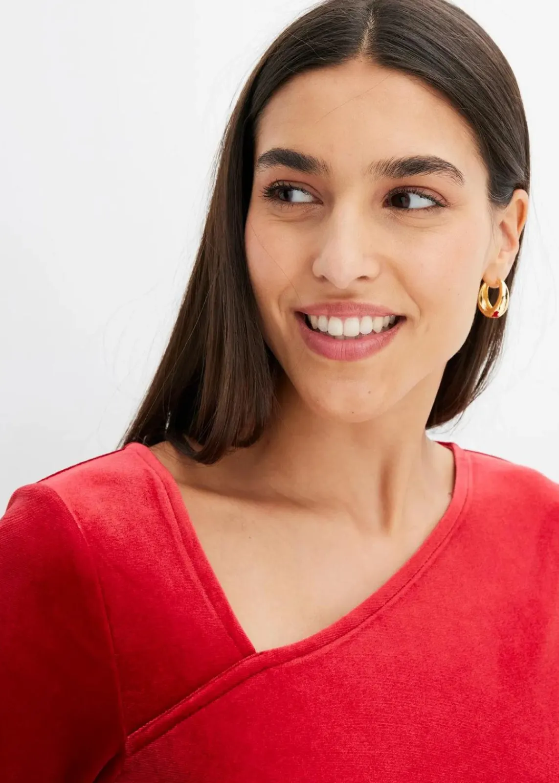 bonprix Shirts & Tops^Shirt aus softem Samt chillirot