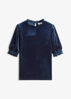 bonprix Shirts & Tops^Shirt aus softem Samt dunkelblau
