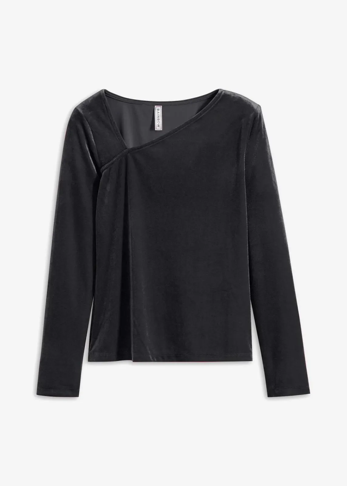 bonprix Shirts & Tops^Shirt aus softem Samt schwarz
