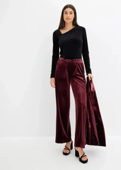 bonprix Shirts & Tops^Shirt aus softem Samt schwarz