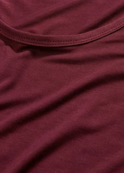 bonprix Shirts & Tops|Basics^Shirt aus softem Viskose-Mix ahornrot