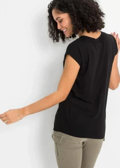 bonprix Shirts & Tops^Shirt aus softem Viskose-Mix schwarz
