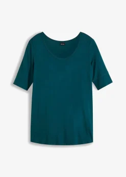 bonprix Shirts & Tops|Basics^Shirt aus softem Viskose-Mix tiefgrün
