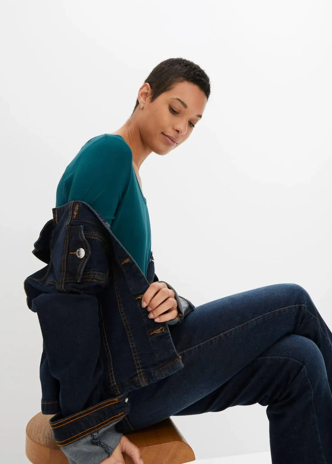 bonprix Shirts & Tops|Basics^Shirt aus softem Viskose-Mix tiefgrün