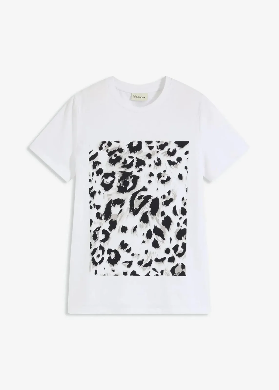 bonprix Shirts & Tops^Shirt aus softem Viskose-Mix weiß/beige/schwarz/taupe leo bedruckt