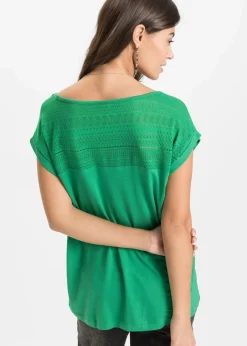 bonprix Shirts & Tops|Nachhaltigere Materialien^Shirt aus softem Viskose-Mix grün