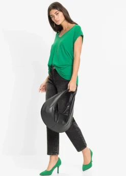 bonprix Shirts & Tops|Nachhaltigere Materialien^Shirt aus softem Viskose-Mix grün